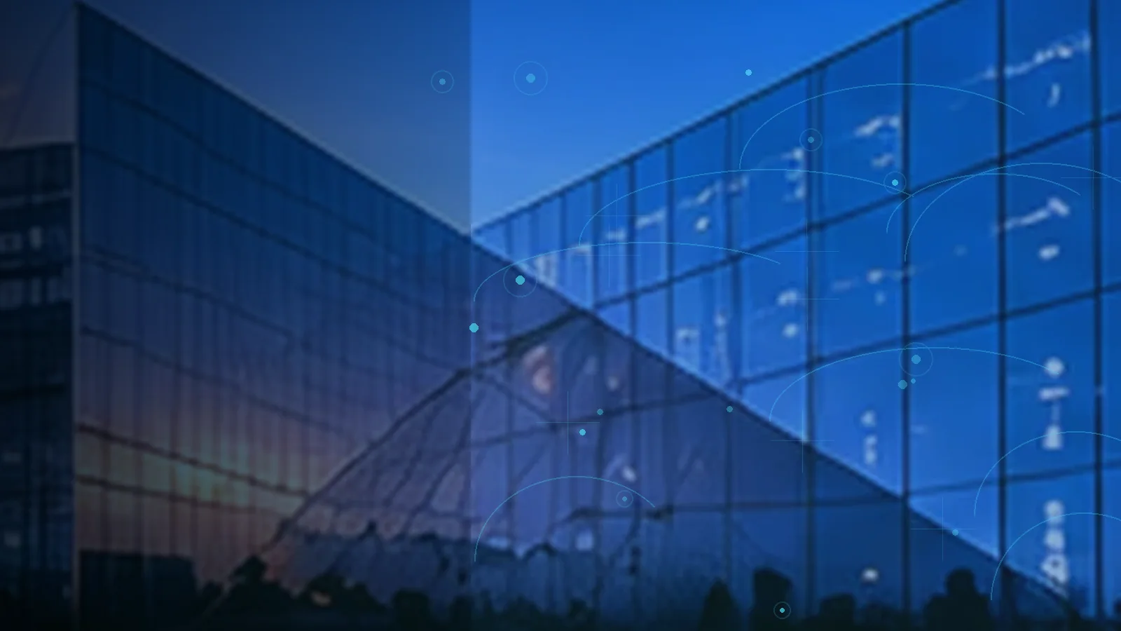 Arquitectura contemporánea conectada por tecnología